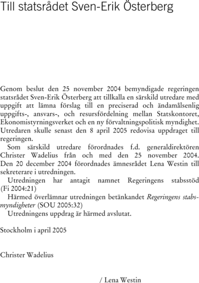 Omslaget till SOU 2005:32