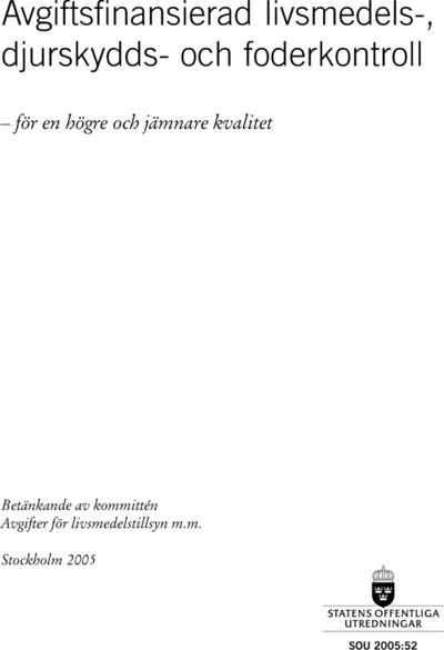 Omslaget till SOU 2005:52