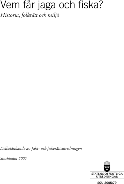 Omslaget till SOU 2005:79