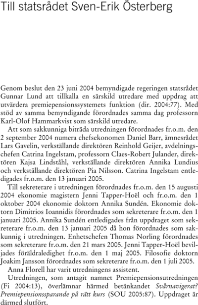 Omslaget till SOU 2005:87