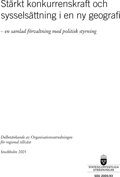 Omslaget till SOU 2005:93