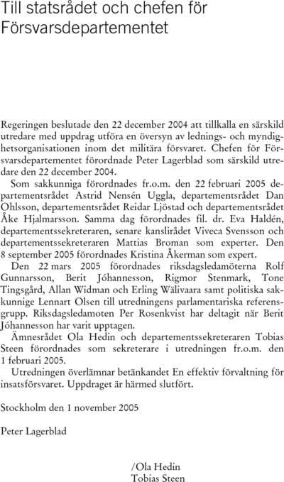 Omslaget till SOU 2005:96