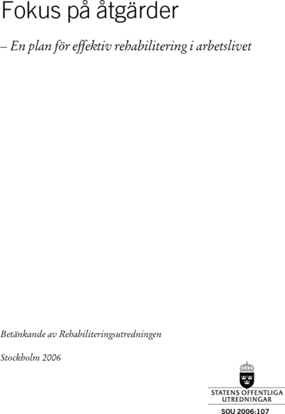Omslaget till SOU 2006:107