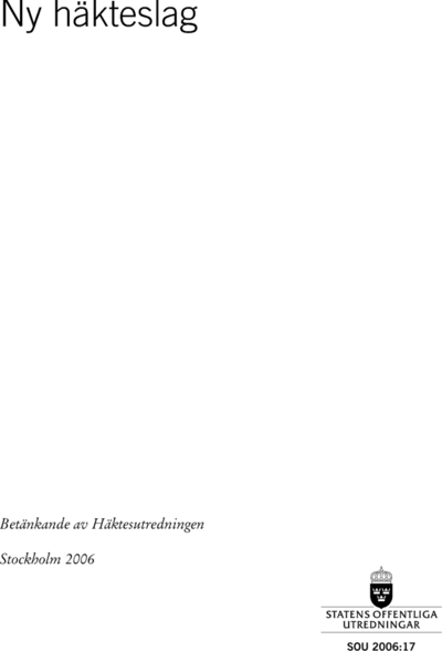 Omslaget till SOU 2006:17
