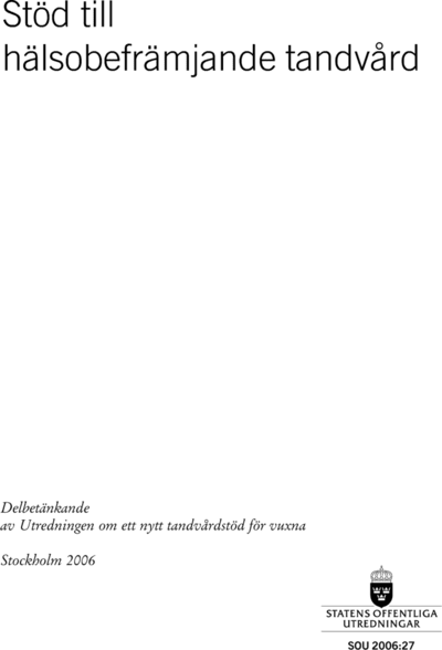 Omslaget till SOU 2006:27