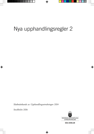 Omslaget till SOU 2006:28