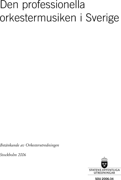 Omslaget till SOU 2006:34