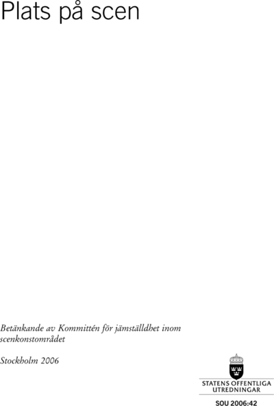 Omslaget till SOU 2006:42