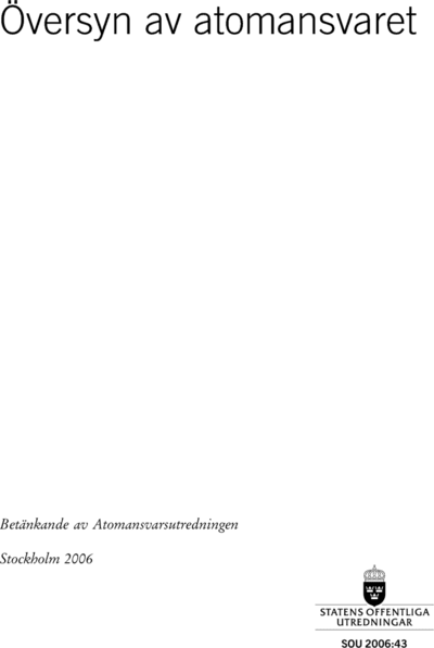 Omslaget till SOU 2006:43
