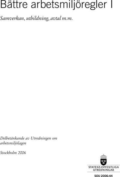 Omslaget till SOU 2006:44