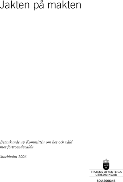 Omslaget till SOU 2006:46