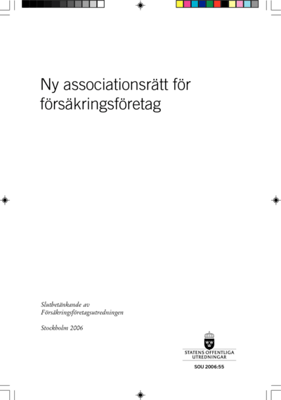 Omslaget till SOU 2006:55