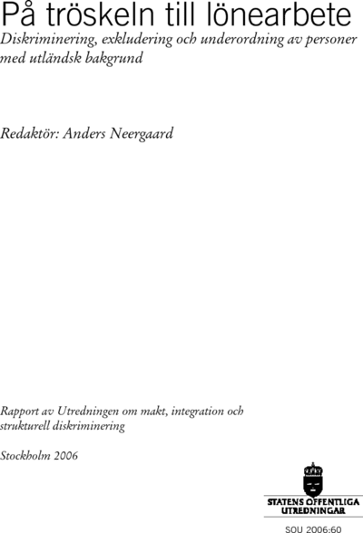 Omslaget till SOU 2006:60