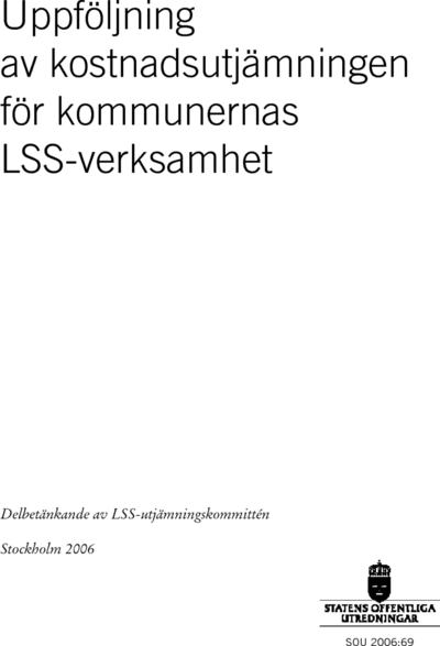 Omslaget till SOU 2006:69