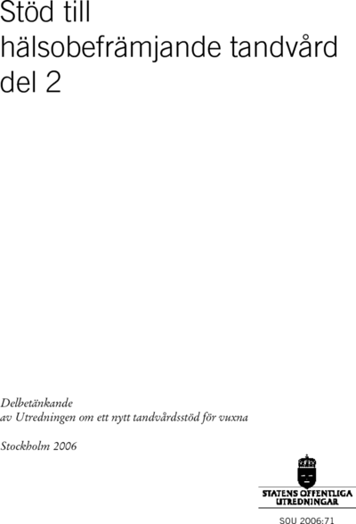 Omslaget till SOU 2006:71