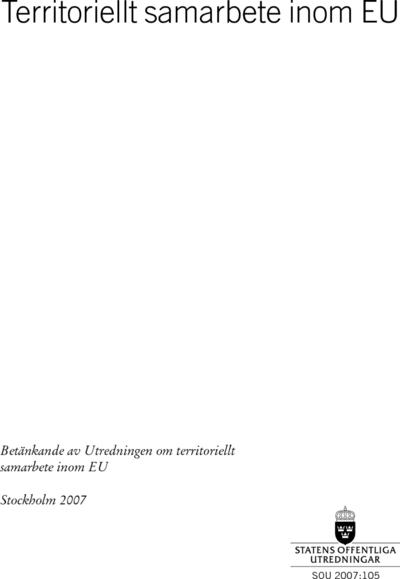 Omslaget till SOU 2007:105