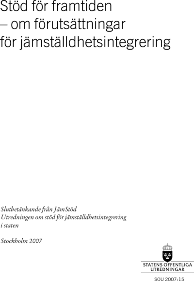 Omslaget till SOU 2007:15