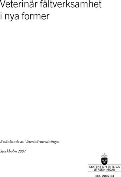 Omslaget till SOU 2007:24