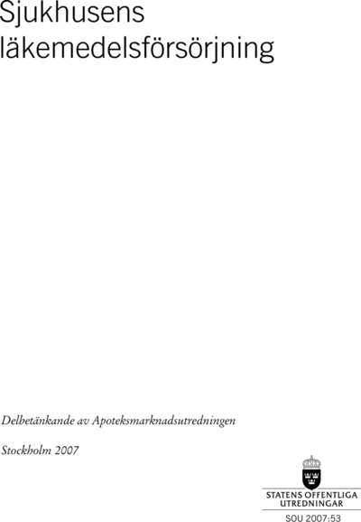 Omslaget till SOU 2007:53