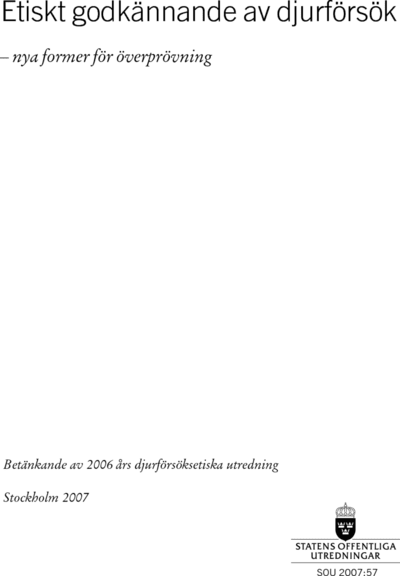 Omslaget till SOU 2007:57