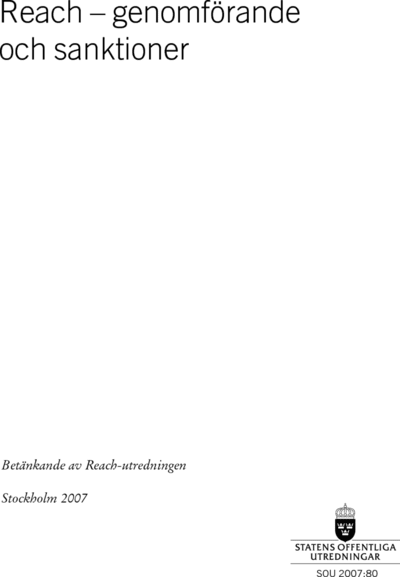 Omslaget till SOU 2007:80