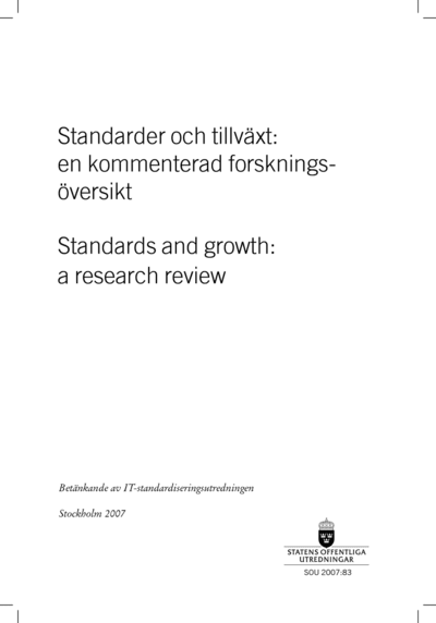 Omslaget till SOU 2007:83