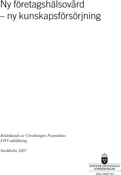 Omslaget till SOU 2007:91