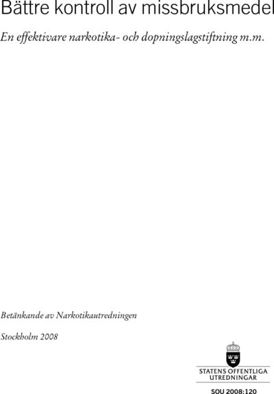 Omslaget till SOU 2008:120