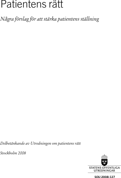 Omslaget till SOU 2008:127