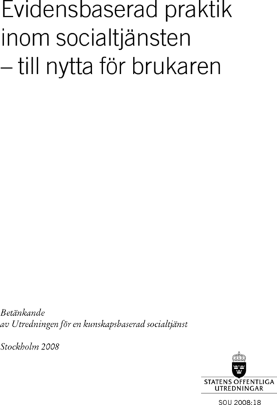 Omslaget till SOU 2008:18