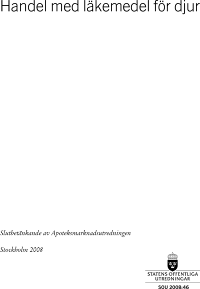 Omslaget till SOU 2008:46