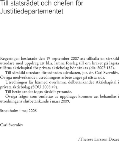 Omslaget till SOU 2008:49