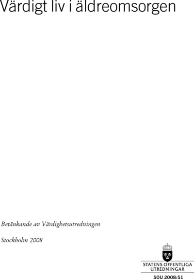 Omslaget till SOU 2008:51