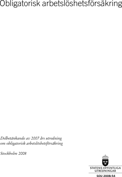 Omslaget till SOU 2008:54