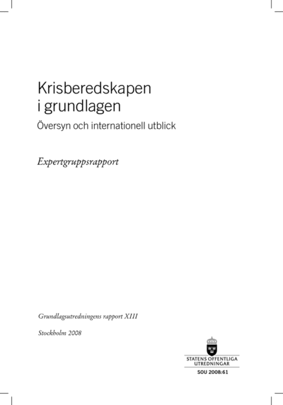 Omslaget till SOU 2008:61