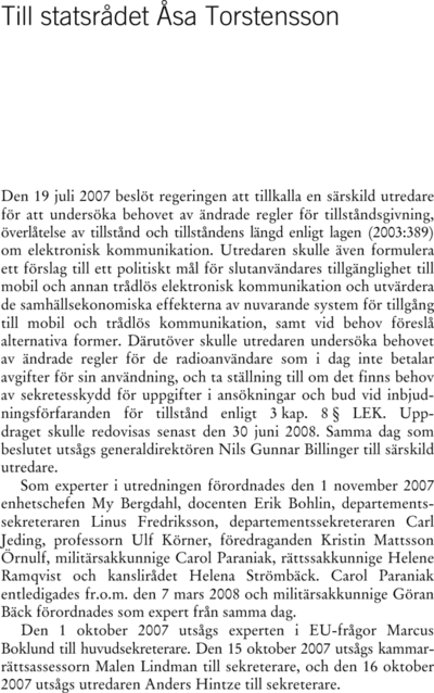 Omslaget till SOU 2008:72