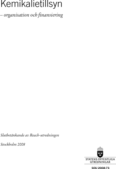 Omslaget till SOU 2008:73