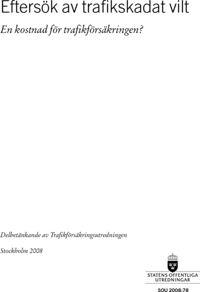 Omslaget till SOU 2008:78
