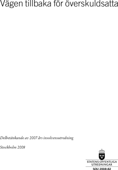 Omslaget till SOU 2008:82