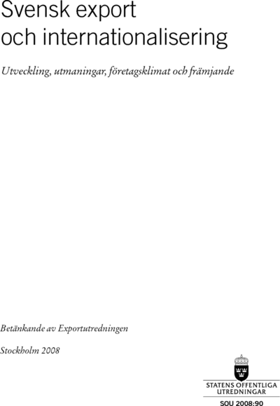 Omslaget till SOU 2008:90