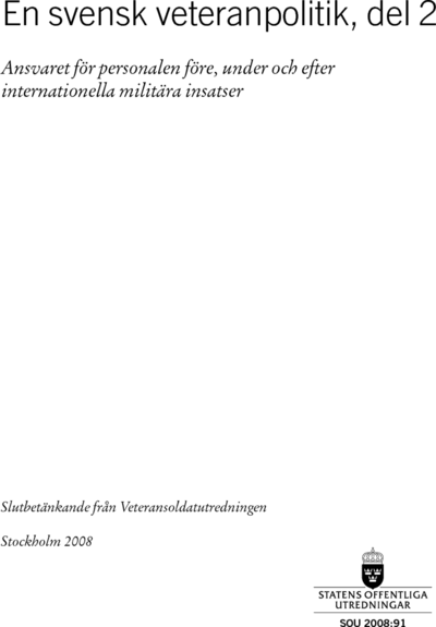 Omslaget till SOU 2008:91