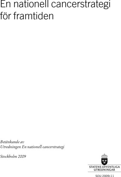 Omslaget till SOU 2009:11