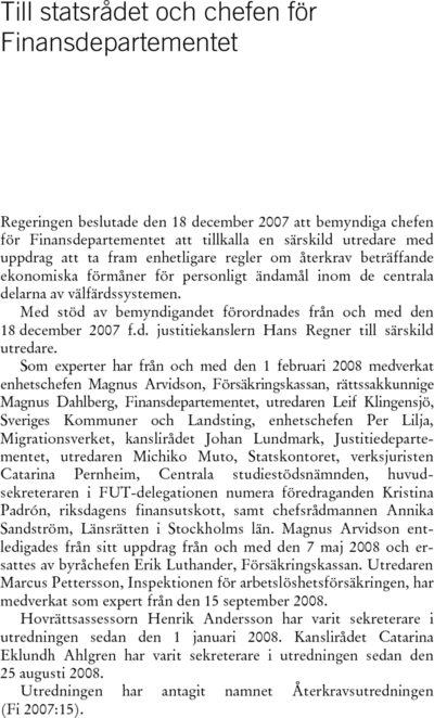 Omslaget till SOU 2009:6