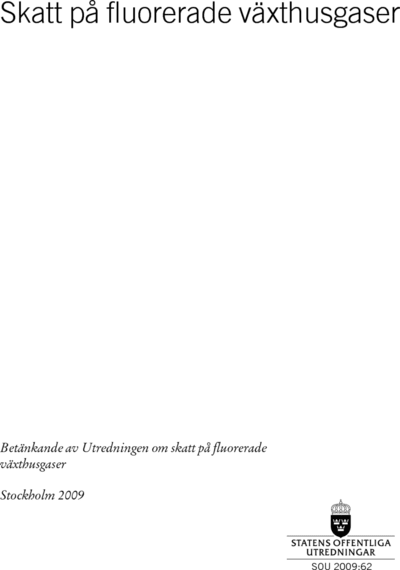 Omslaget till SOU 2009:62