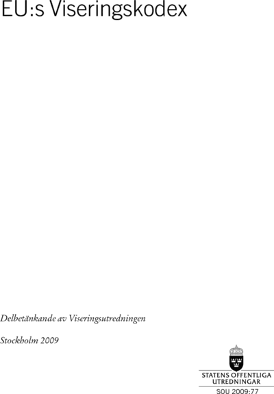 Omslaget till SOU 2009:77