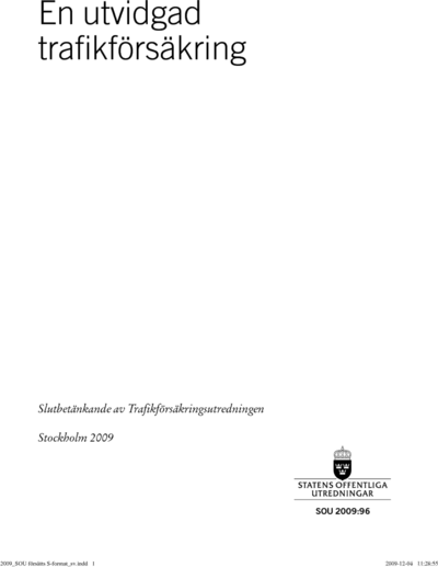 Omslaget till SOU 2009:96