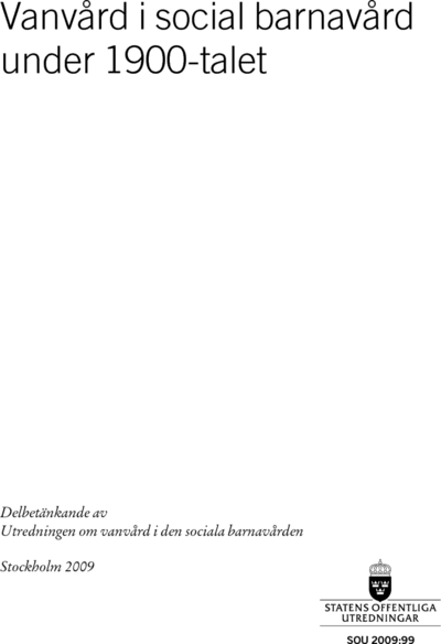 Omslaget till SOU 2009:99