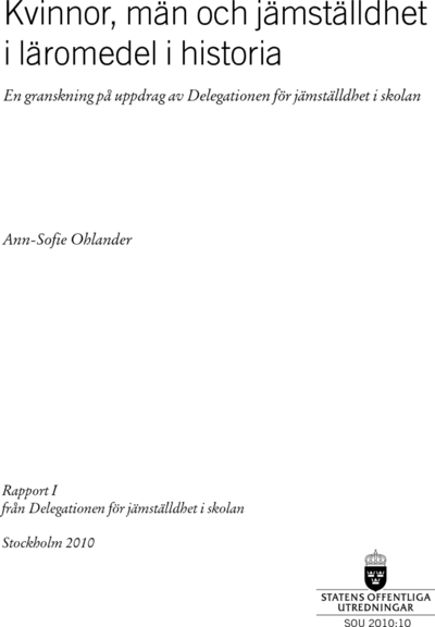 Omslaget till SOU 2010:10