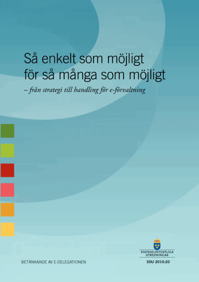 Omslaget till SOU 2010:20