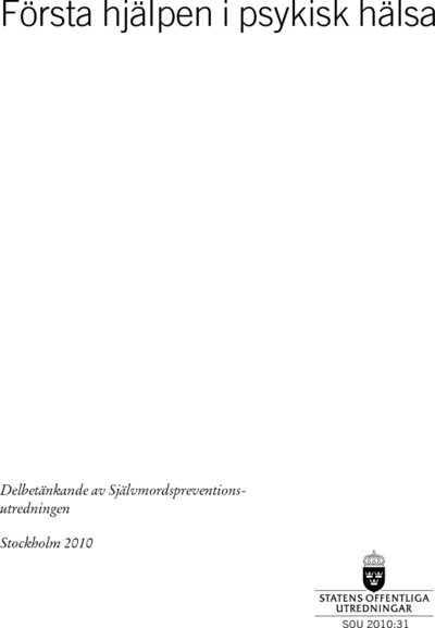 Omslaget till SOU 2010:31